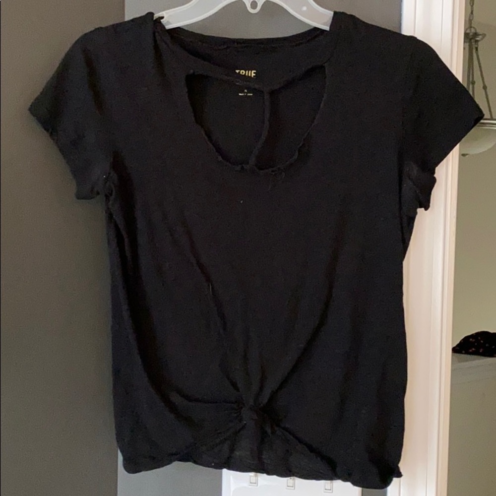 Black crop top